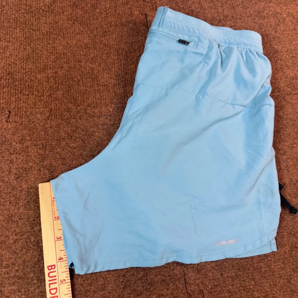 Nike Running Dri-FIT Shorts Womens Small Blue 5 Inch Inseam Pockets Athletic S